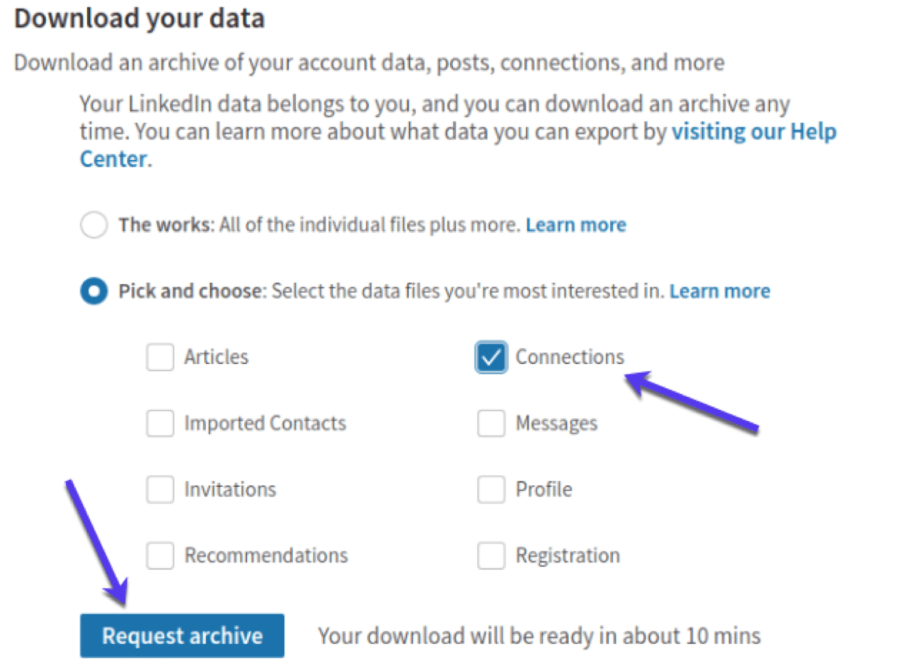 Copy LinkedIn data to get email addresses 