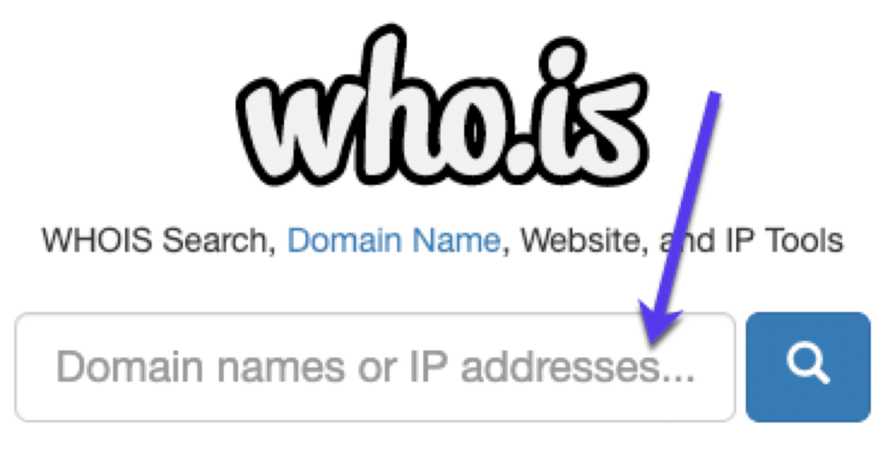 Find email address: WHOIS lookup